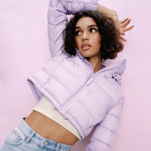 ZARA WATER REPELLENT CROPPED PUFFER